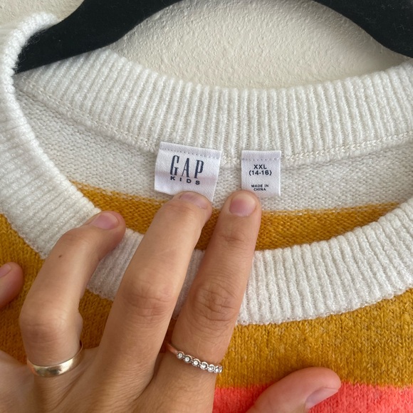 ‼️LAST CHANCE‼️ Kids Forever Cozy Happy Striped Sweater - Picture 3 of 4
